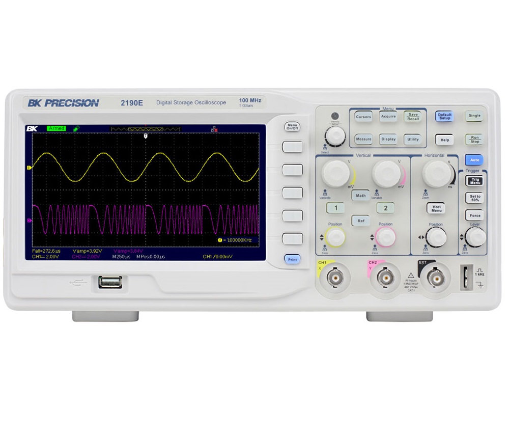 2190E,100MHz,1Gsa/s,2-Ch 디지털 오실로스코프, BK PRECISION