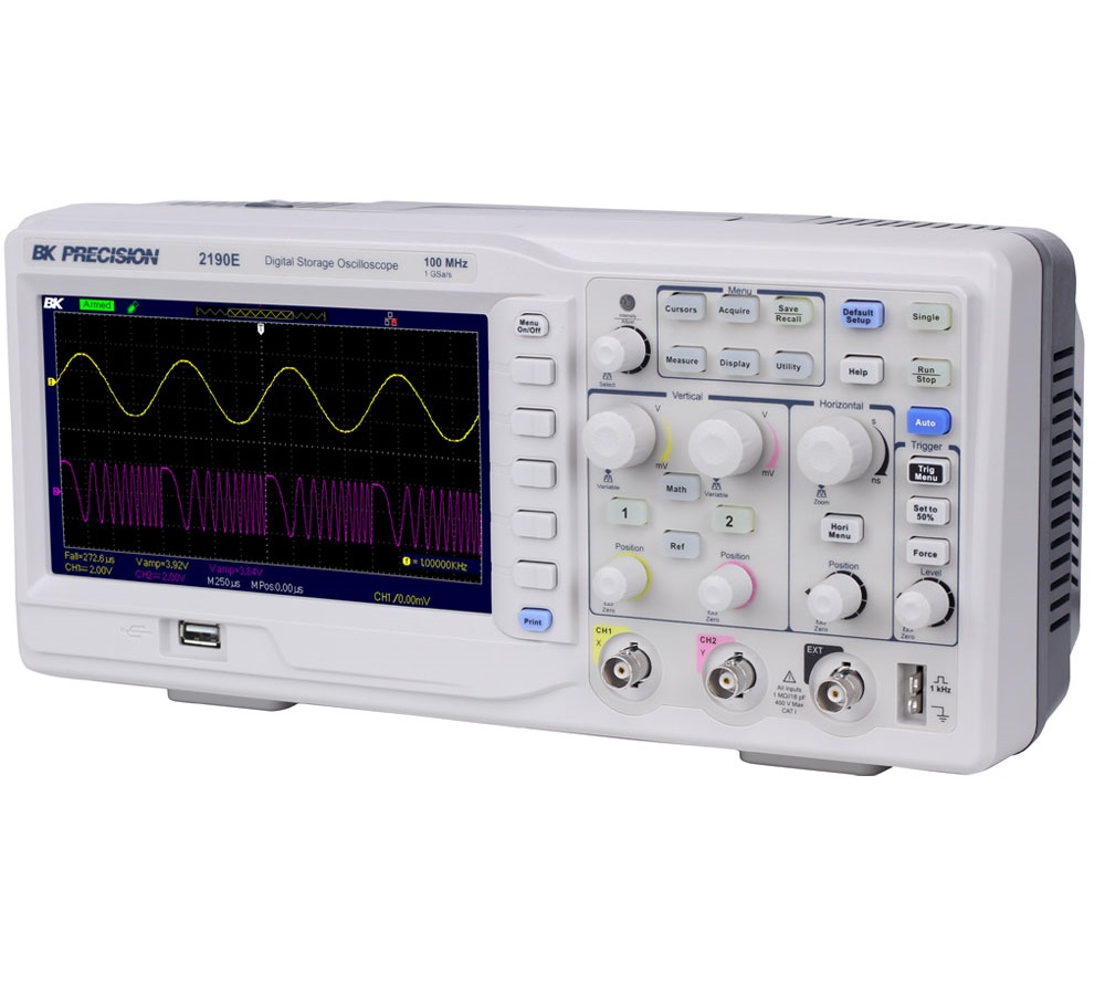 2190E,100MHz,1Gsa/s,2-Ch 디지털 오실로스코프, BK PRECISION