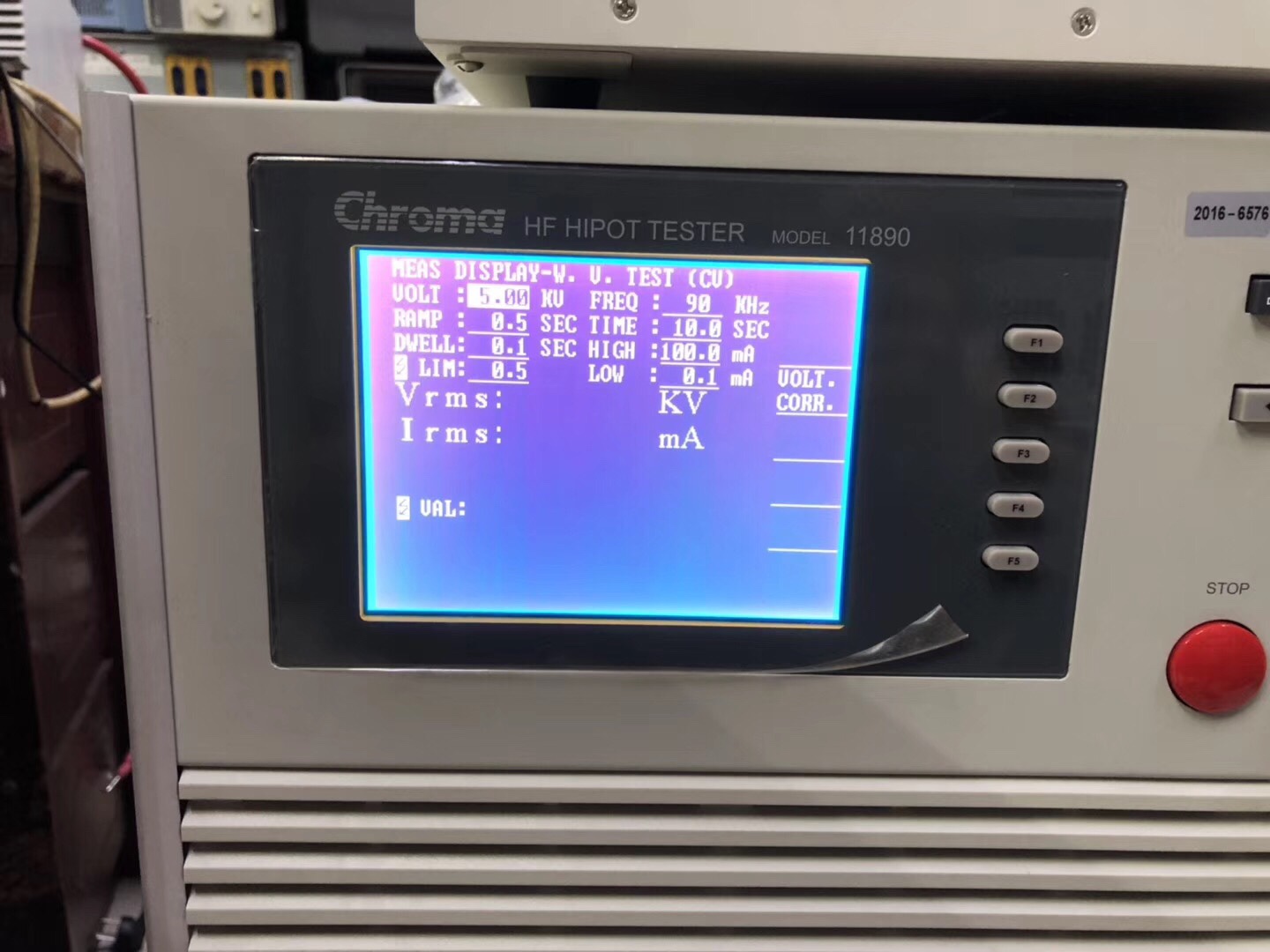 고주파내전압시험기 HF Hipot Tester  11890 중고 Chroma 11890