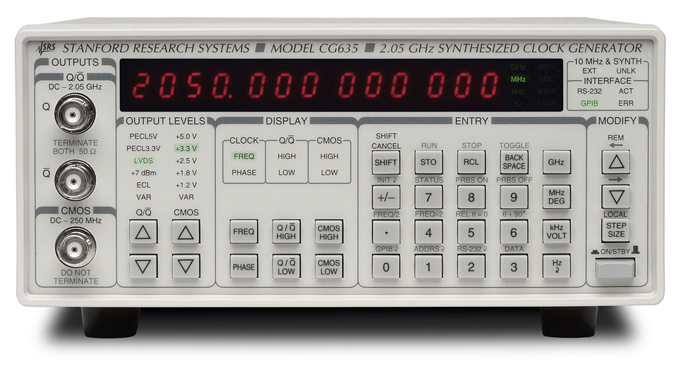 중고  Clock Generator, CG635, Synthesized Clock Generator, Stanford Research CG635 판매