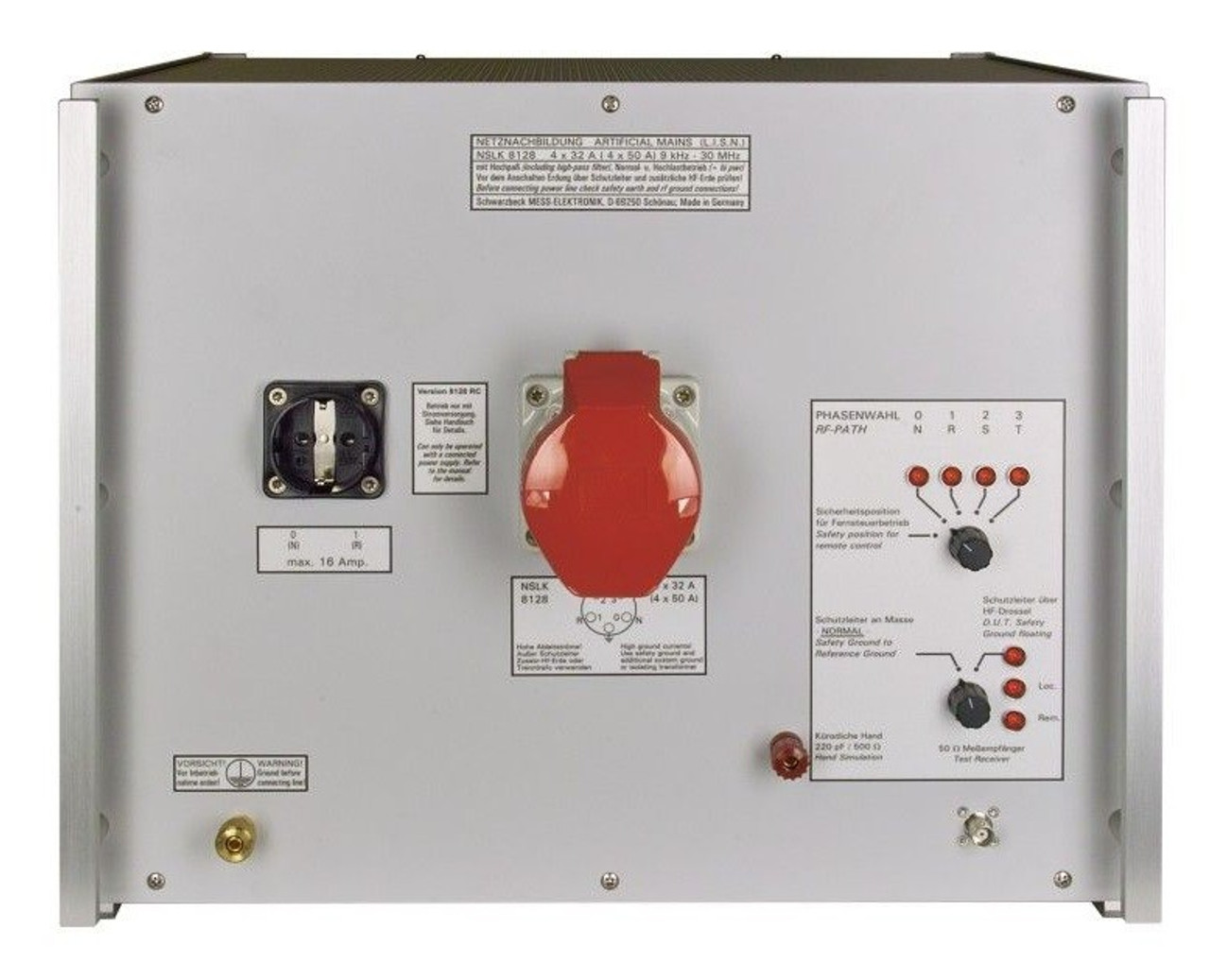 [중고/렌탈] Schwarzbeck NSLK 8128 9kHz~30MHz LISN | 250V·32A | CISPR 16-1-2 규격 준수 | EMI 측정용 선로 임피던스 안정화 네트워크